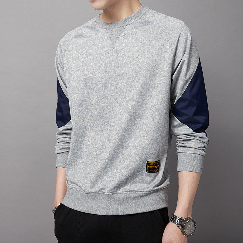 Herren Sportlicher Sweatshirt mit kontrastierenden Ärmeln EB