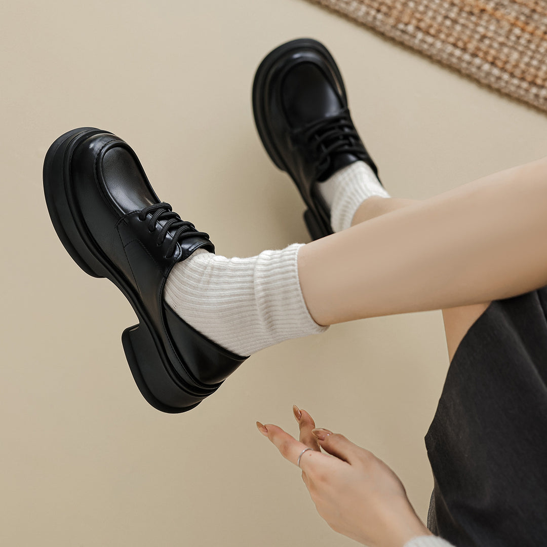 Damen modische Schnürschuhe mit urbanem Stil und komfortabler Profilsohle EB