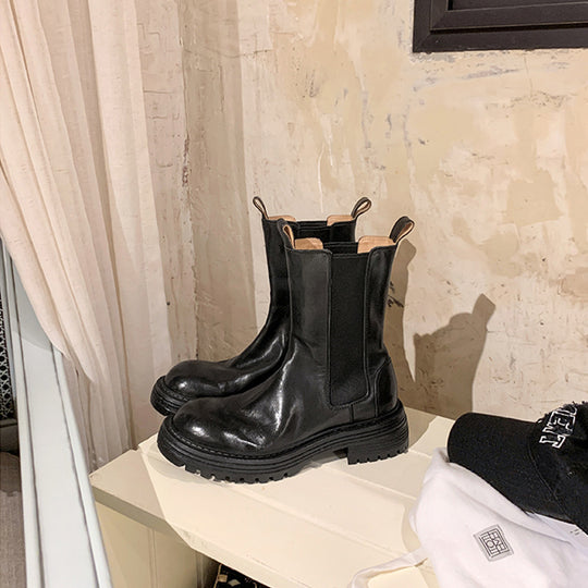 Damen Chelsea Boots mit ergonomischem Fußbett und griffiger Sohle EB