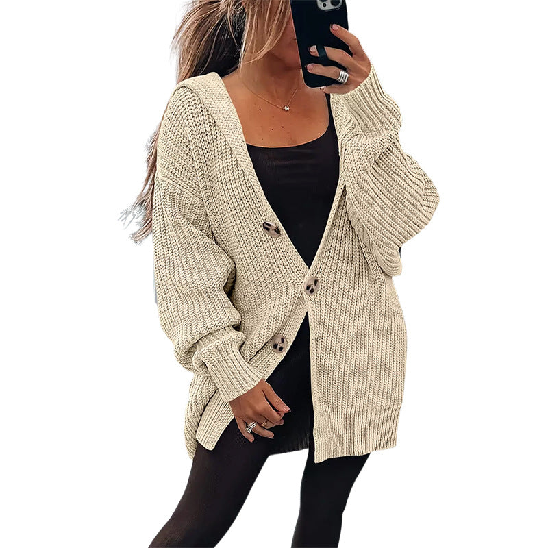 Damen Übergroßer Strickcardigan EB