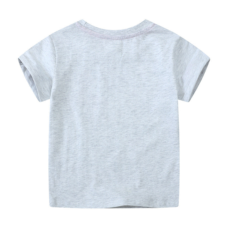 Mädchen T-Shirt mit buntem Einhorn-Design und inspirierendem Schriftzug EB