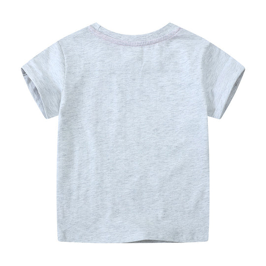 Mädchen T-Shirt mit buntem Einhorn-Design und inspirierendem Schriftzug EB