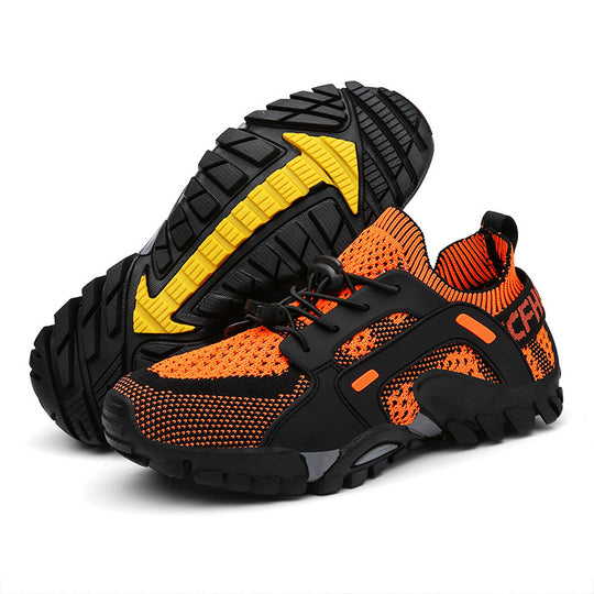 Damen Sportliche Freizeit-Sneaker mit atmungsaktivem Netzmaterial und rutschfester Sohle EB
