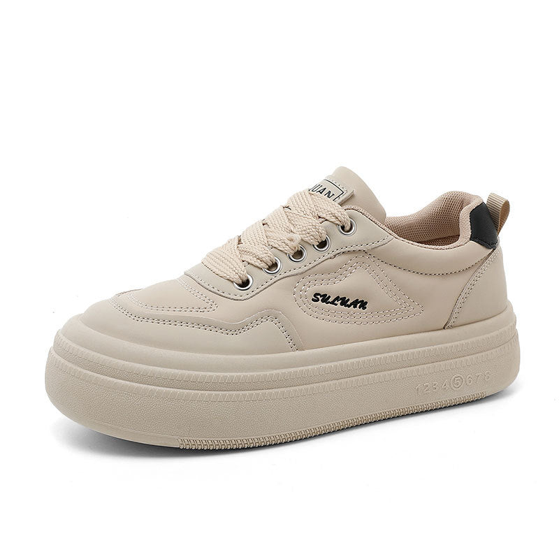 Damen modische Plateau Sneakers mit atmungsaktivem Obermaterial und dämpfendem Fußbett EB