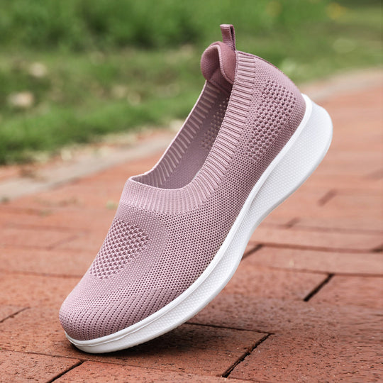 Damen nan nahtloser Slip-On Komfortschuh mit elastischem Maschenobermaterial und federleichter EVA-Laufsohle EB