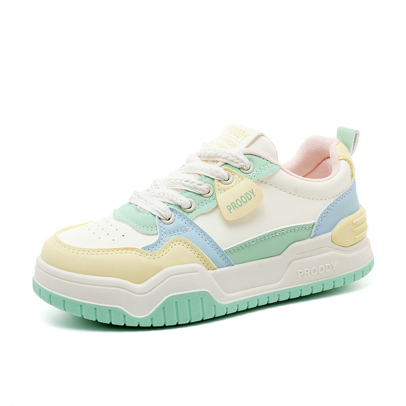 Damen Sportliche Chunky Sneakers mit modischem Design und dämpfender Laufsohle EB