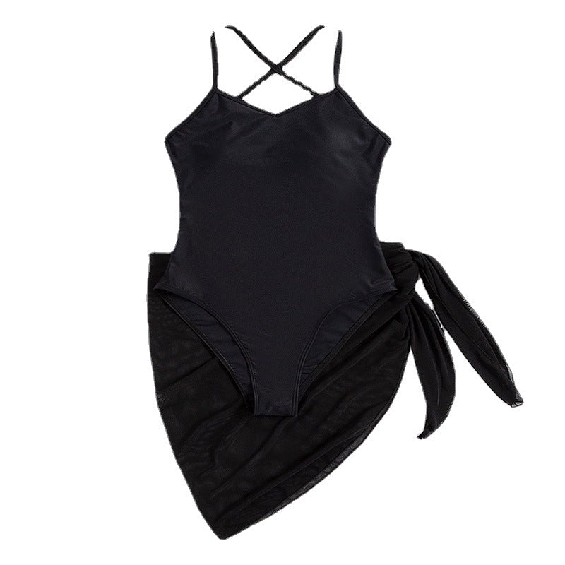 Damen Eleganter Badeanzug mit seitlichem Wickeldesign EB