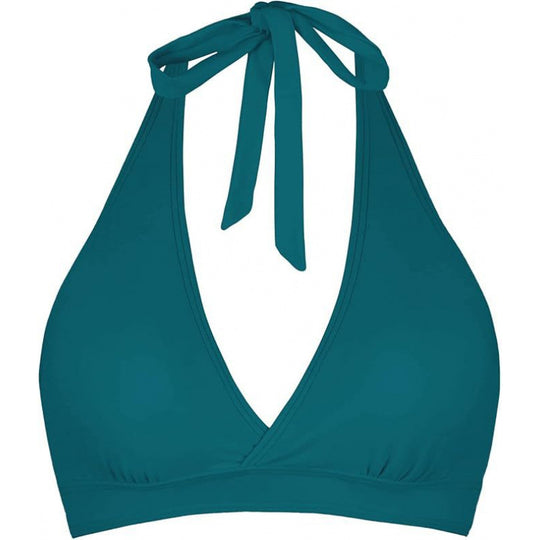 Damen Triangel-Bikini-Oberteil mit tiefem V-Ausschnitt und verstellbaren Trägern EB