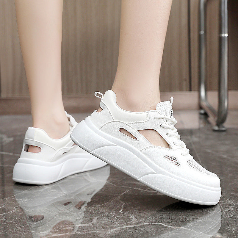 Damen Sportliche Sneaker mit atmungsaktivem Mesh-Obermaterial und dämpfender Sohle EB