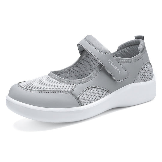 Damen Komfortable Sneakers mit verstellbarem Riemen EB