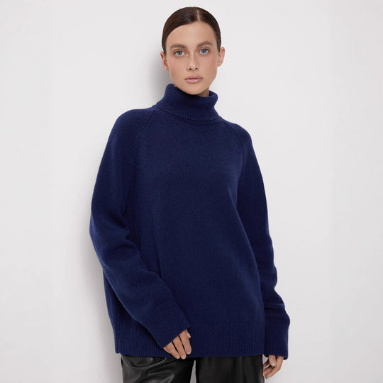 Damen Oversized Rollkragenpullover EB