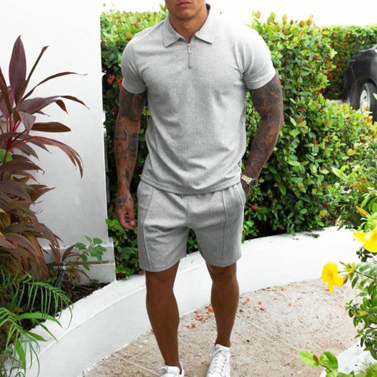 Herren Poloshirt und Shorts Set EB