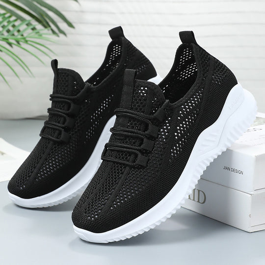 Damen Atmungsaktive Sneakers mit elastischem Schnürsystem EB