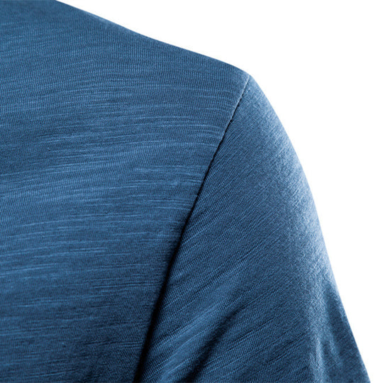 Herren nan leichtes Baumwolljersey Kurzarmshirt mit V-Ausschnitt und schmaler Passform EB