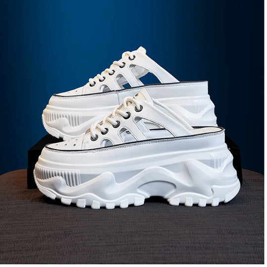 Damen Plateau-Sneaker mit luftdurchlässigem Mesh-Obermaterial und dämpfender Sohle EB
