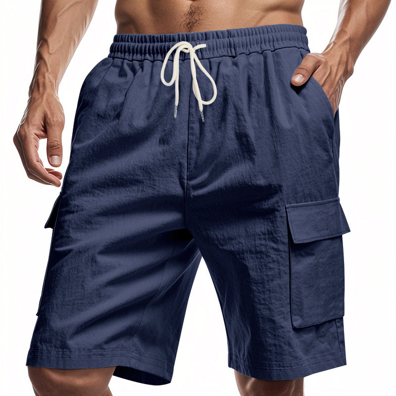 Herren Cargo-Shorts mit mehreren praktischen Taschen und elastischem Bund EB