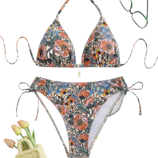 Damen Floral Design Bikini EB