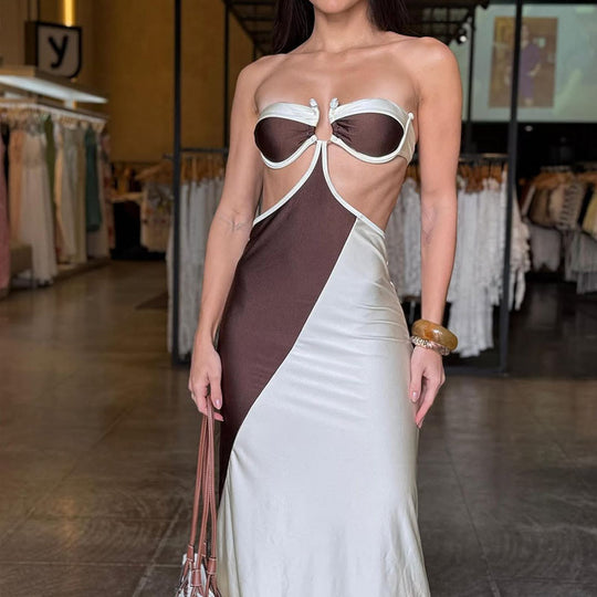 Damen Cut-Out Abendkleid EB