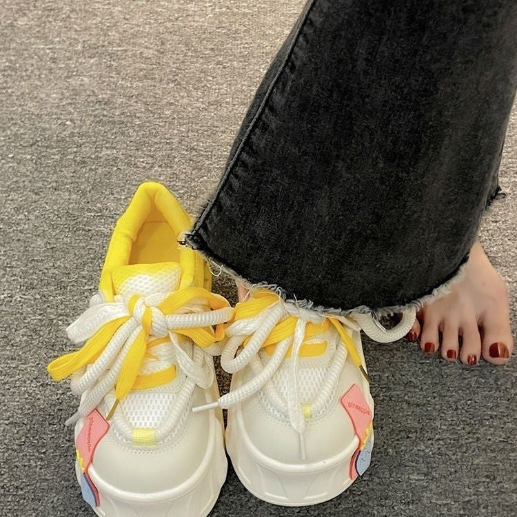 Damen Sneakers im farbenfrohen Design mit atmungsaktiver Sohle EB