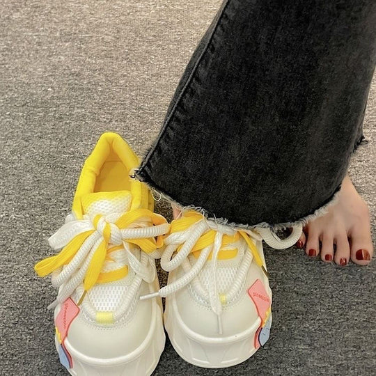 Damen Sneakers im farbenfrohen Design mit atmungsaktiver Sohle EB