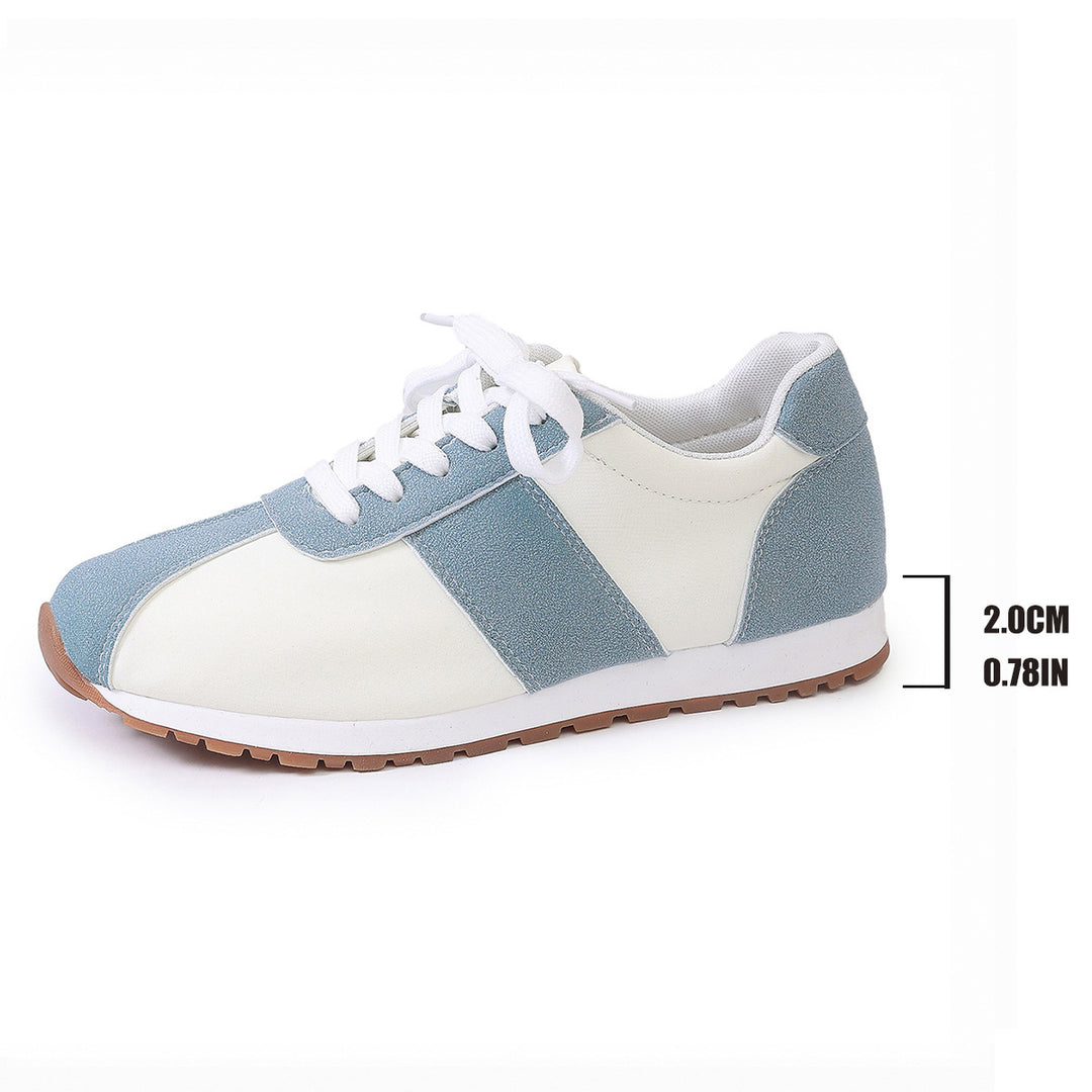 Damen Sportliche Freizeit Sneakers mit strapazierfähigem Obermaterial und rutschfester Sohle EB