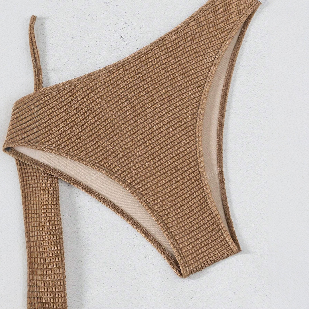 Damen Bandeau-Bikini-Set mit dekorativem Wickelrock EB