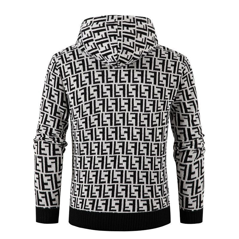 Herren Strickjacke mit modernem Zopfmuster und kuscheligem Innenfutter EB