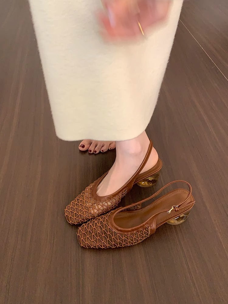 Damen Slingback-Pumps mit elegantem Netzdesign EB