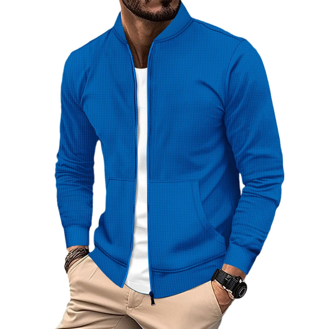 Herren sportliche Freizeitjacke mit Reißverschluss und praktischen Taschen EB