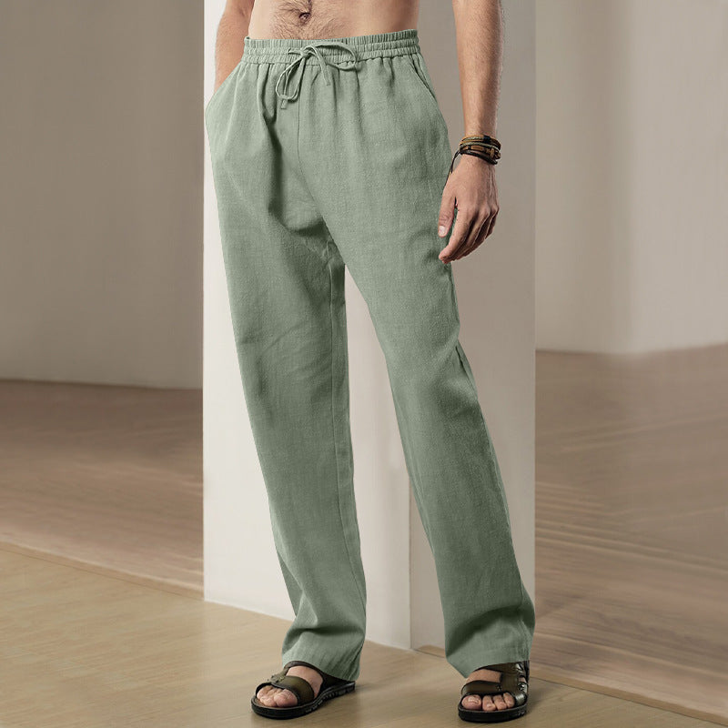 Herren lässige Freizeithose mit elastischem Bund und Seitentaschen EB