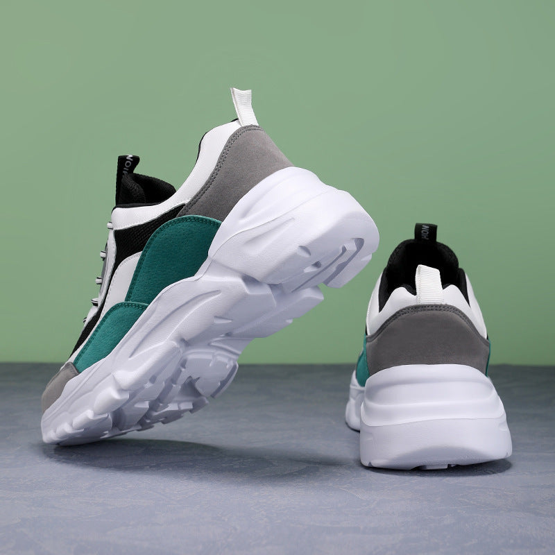 Damen nan klobiger Plateau-Sportschuh mit atmungsaktivem Netzgewebe und gepolsterter Innensohle EB