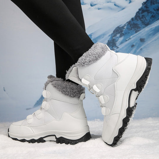 Damen Warme Winterstiefel mit isolierendem Fleece und rutschfester Sohle EB