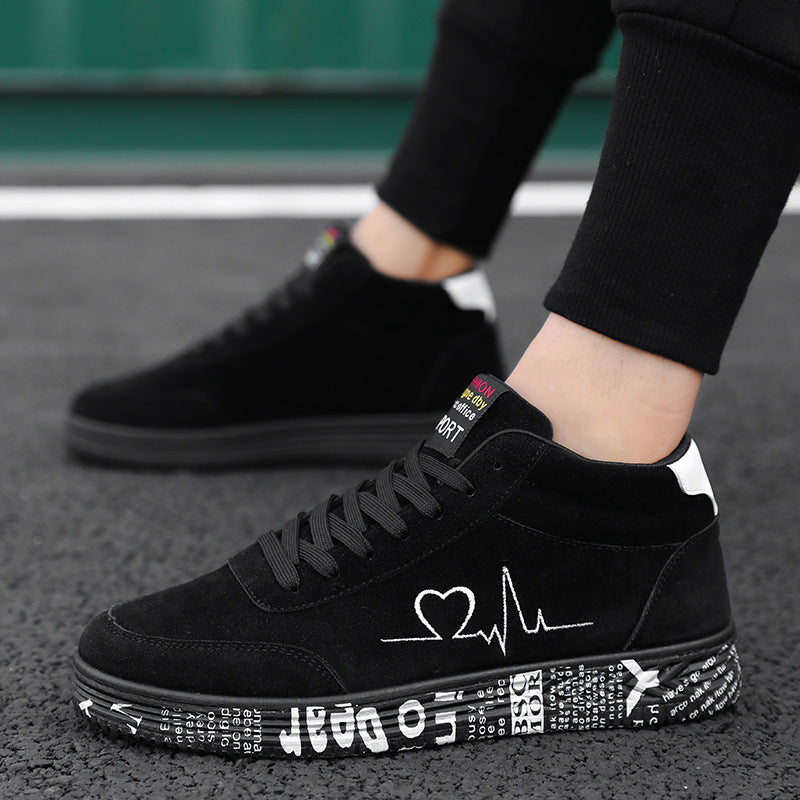 Damen Sportive High-Top Sneakers mit individuell bedruckter Laufsohle EB