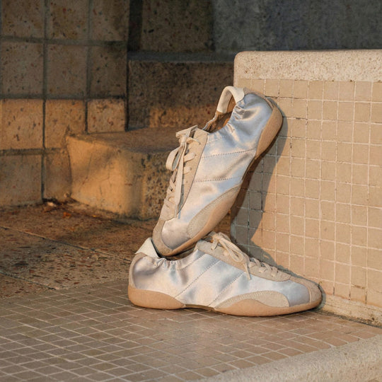 Damen Schnürschuhe im sportlichen Retro-Design mit weichem Obermaterial EB