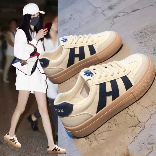 Damen Bequeme Sneakers im sportlich-eleganten Design mit atmungsaktiver Oberfläche EB