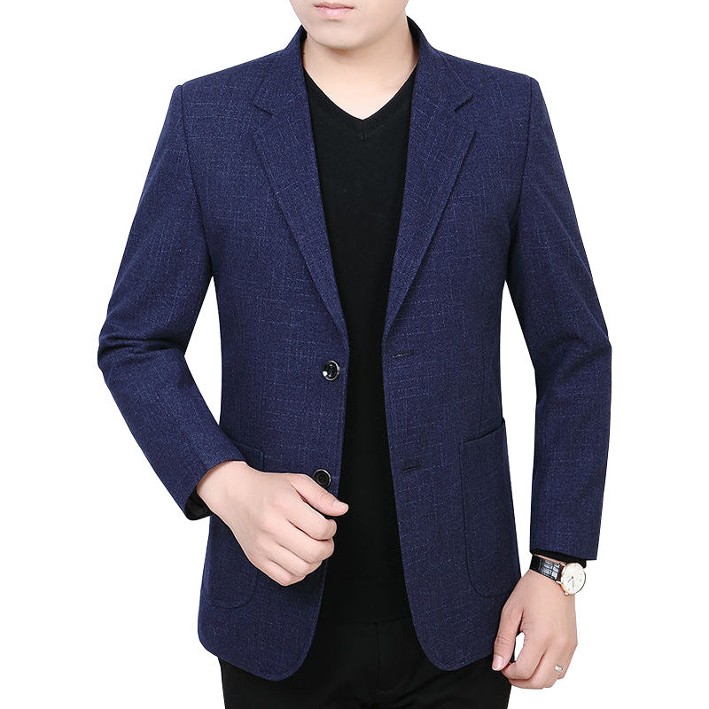Herren Glencheck-Sakko Slim Fit aus Wollmischung mit dezentem Overcheck EB