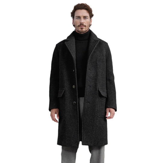 Herren Wollmantel mit klassischem Schnitt EB