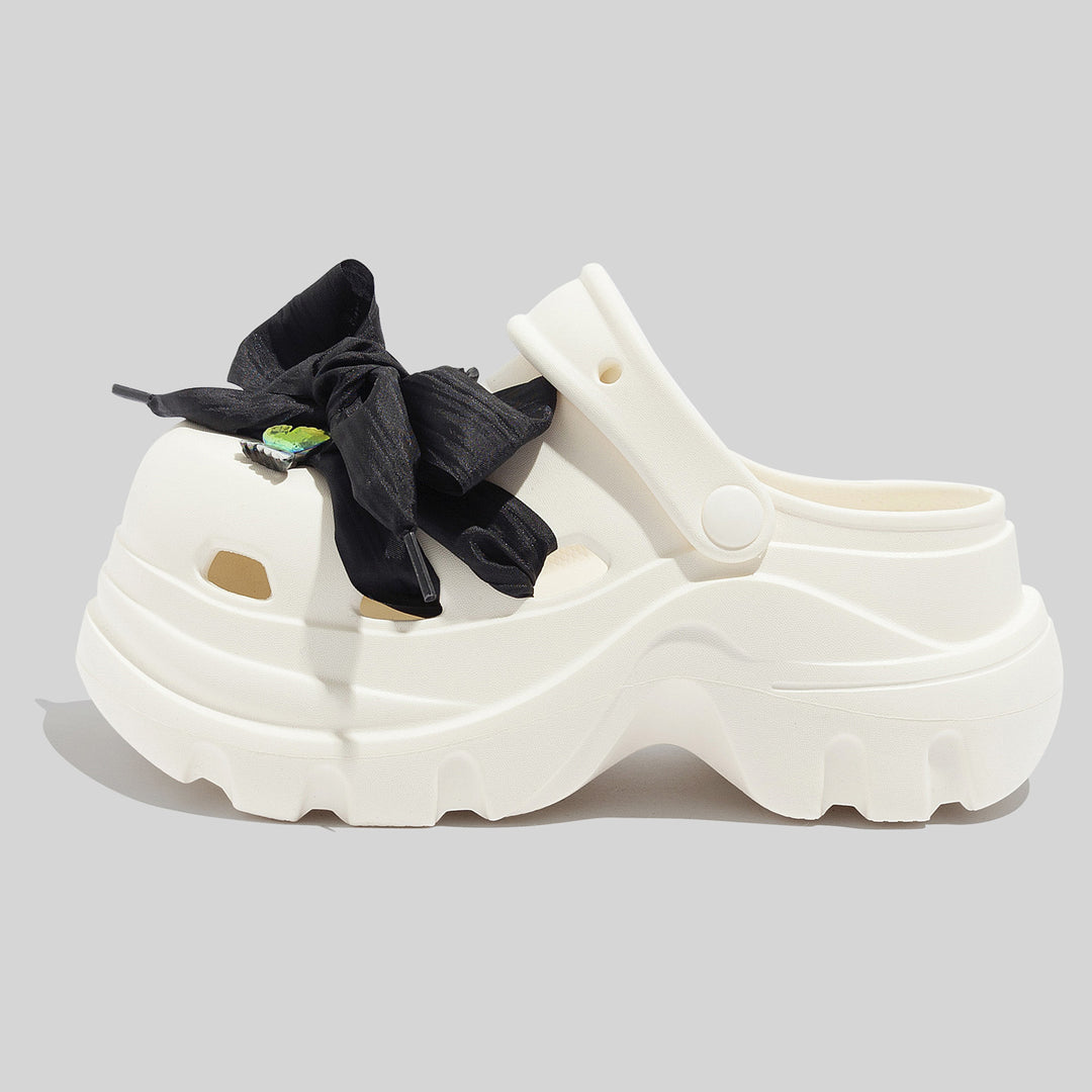 Damen Modische Clogs mit dekorativen Applikationen und komfortabler Sohle EB