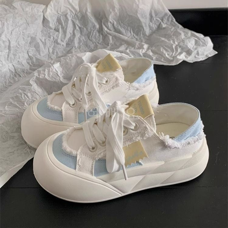 Damen Sneakers mit besonderer Textilstruktur und komfortablem Plateau EB