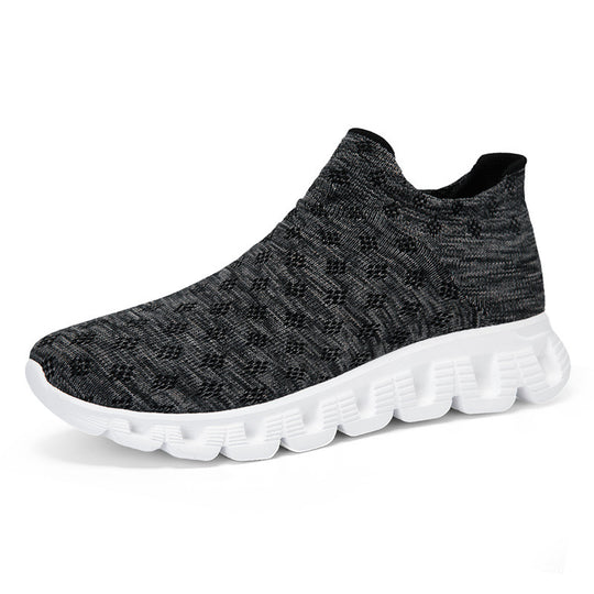 Damen Sportliche Stricksneaker mit rutschfester Sohle und elastischem Schaft EB