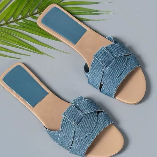 Damen Riemchen-Sandalen mit elegantem Knoten-Detail EB