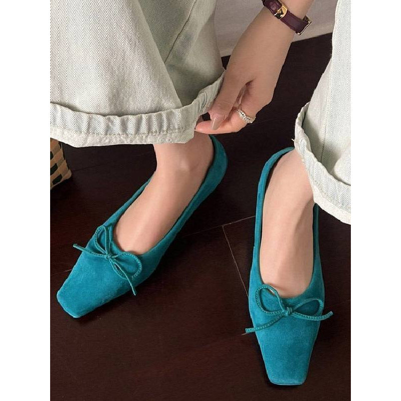Damen elegante spitze Slipper mit dekorativen Schleifen EB