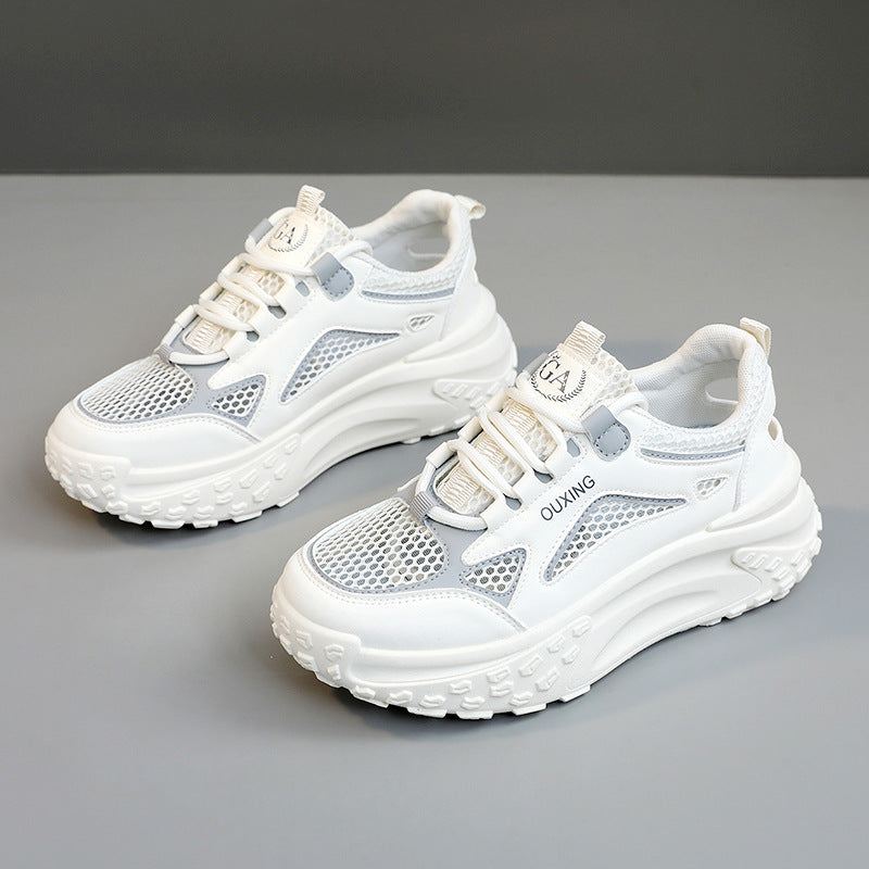 Damen Sportliche Mesh Sneakers mit dämpfendem Sohlenprofil und ergonomischem Design EB