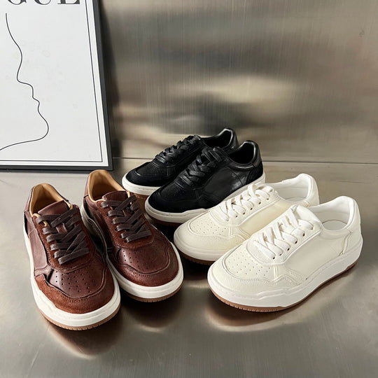 Damen Elegante und bequeme Sneakers aus hochwertigem Leder EB