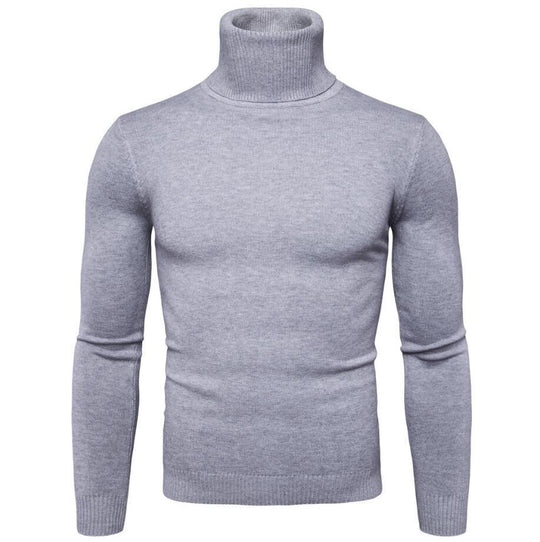 Herren eleganter Rollkragenpullover aus feiner Merinowolle EB
