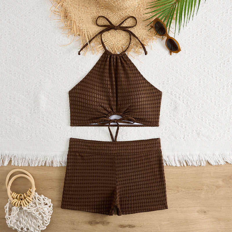 Damen Bikini-Set mit raffinierten Schnittdetails und elastischen Trägern EB