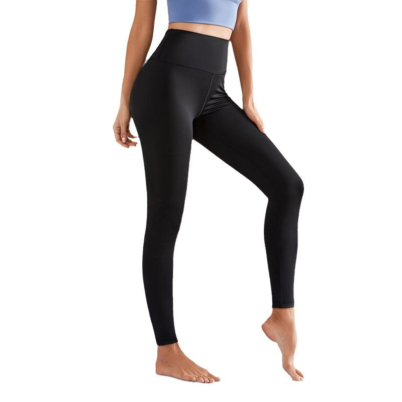 Damen Hochwertige Fitness-Leggings mit hohem Bund und blickdichtem Material EB