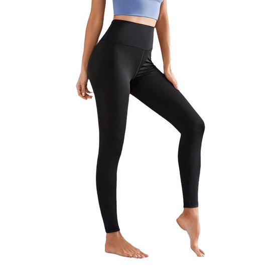 Damen Hochwertige Fitness-Leggings mit hohem Bund und blickdichtem Material EB
