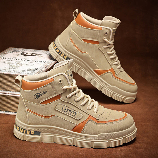 Damen Modische High-Top Sneakers mit dämpfendem Sohlenprofil und strapazierfähigem Obermaterial EB