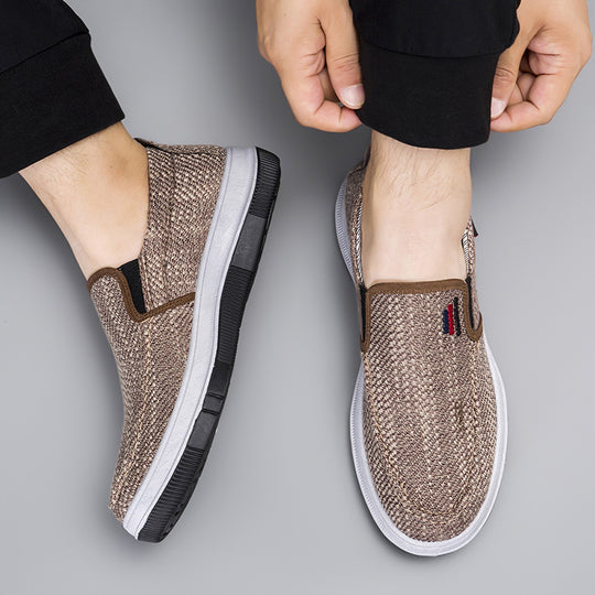 Damen Gemütliche Slip-On Schuhe mit atmungsaktiver Oberflächenstruktur EB
